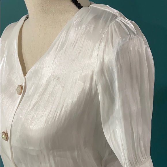White Silky blouse - Picture 3 of 4